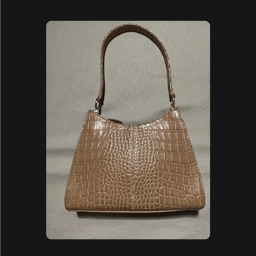 Liz Claiborne Faux Croc Shoulder Bag Edgy Grunge Chic 90s y2k